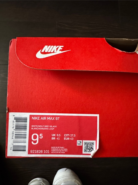 Nike Air Max 97 White with Silver Swoosh main image 4